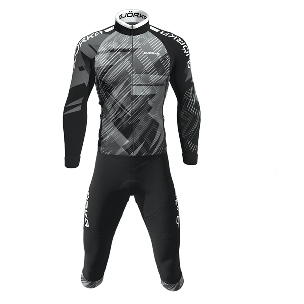 Cycling Gear Logo - Весна/осень Bjorka Велоспорт с длинным рукавом