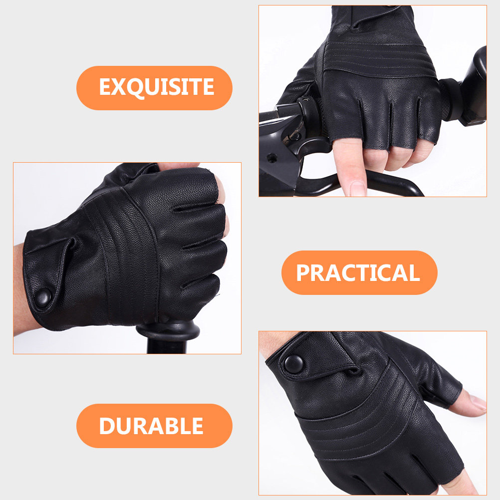 Cycling Gear Black - 1 пара мужских черных перчаток без