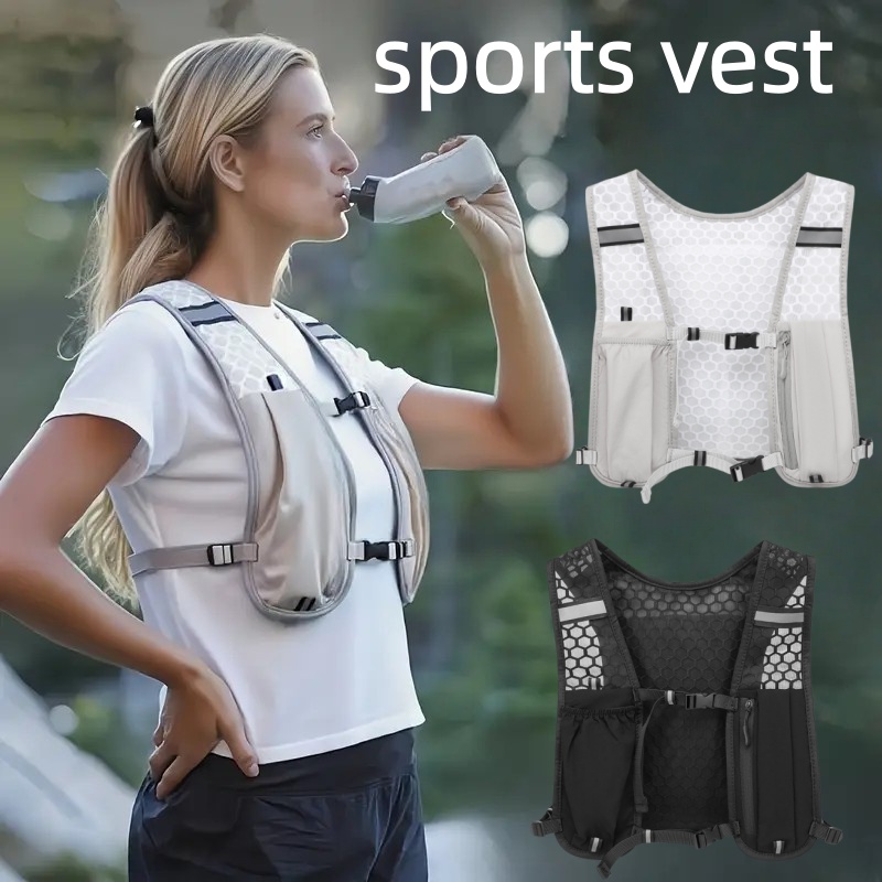 Cycling Backpack - Универсальный спортивный жилет-рюкзак для бега, водонепроницаемый,