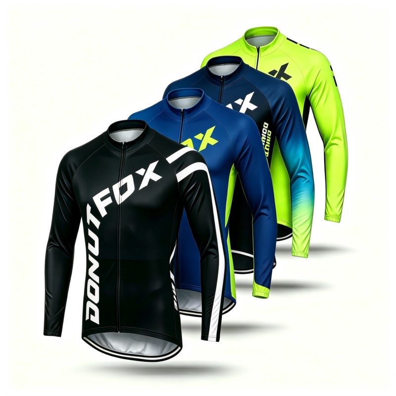Cycling Gear Logo - Мужская велосипедная майка с длинным рукавом