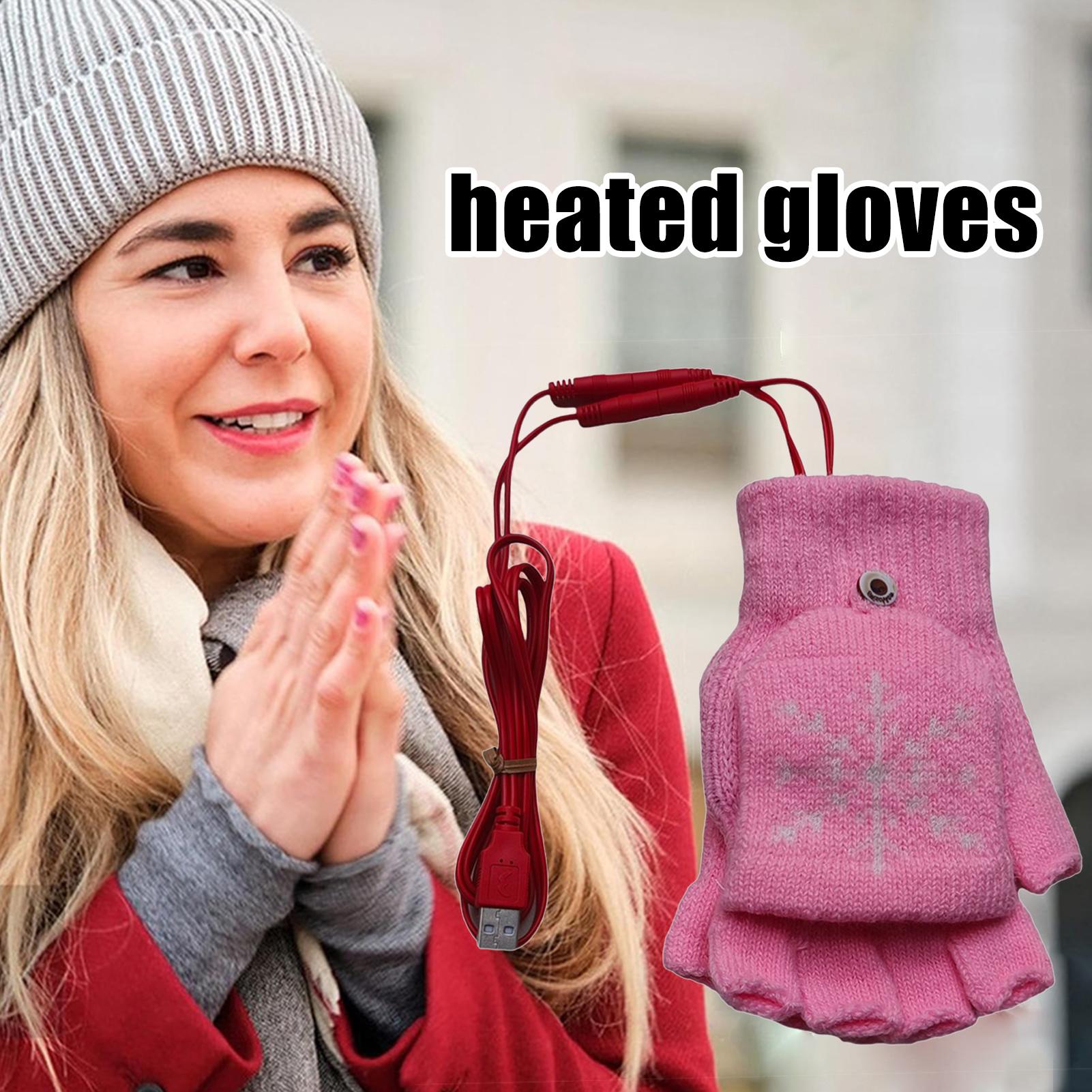 Cycling Gear Cold Weather - Перчатки с подогревом без пальцев, USB-перчатки