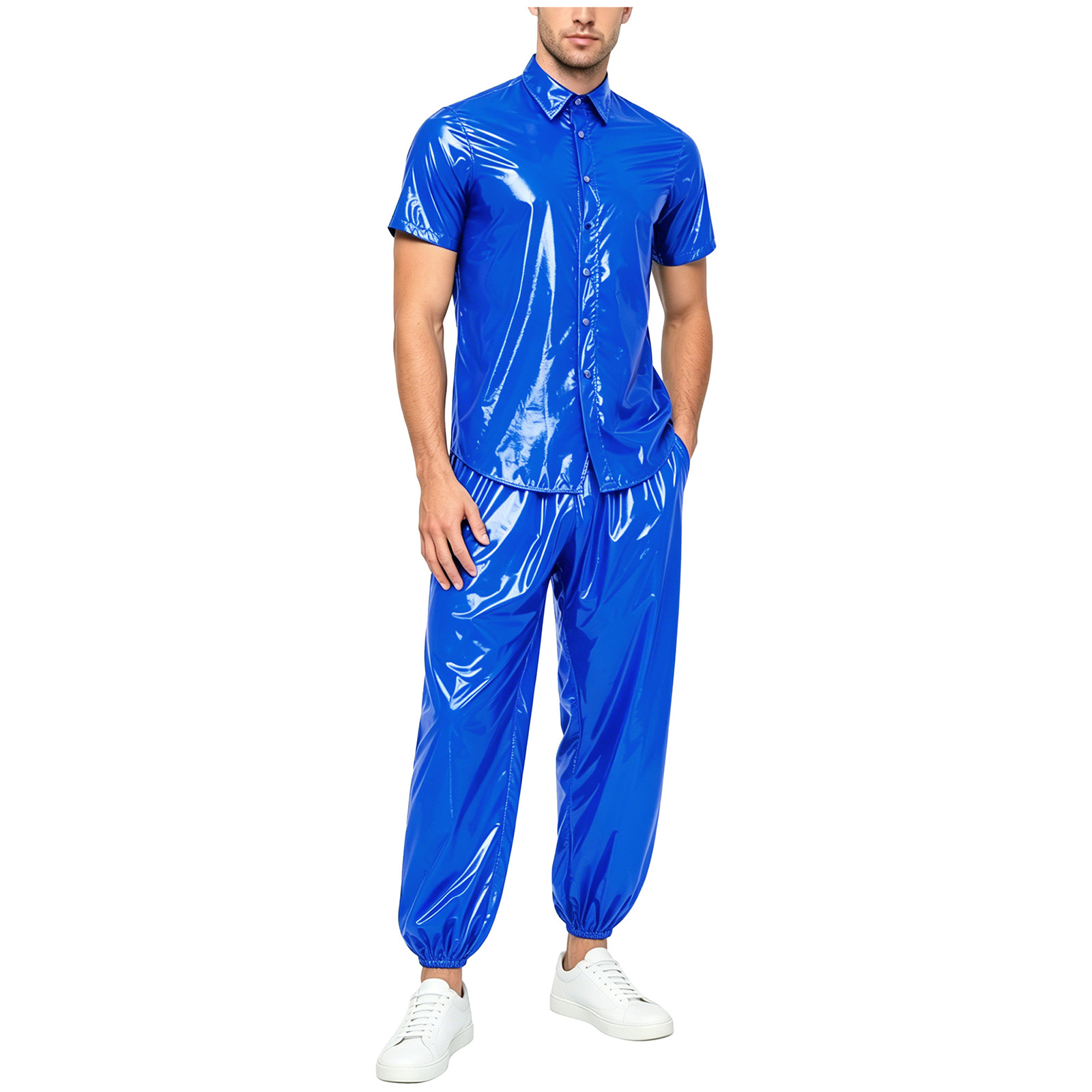 Cycling Gear Rain - Мужской глянцевый водонепроницаемый костюм (рубашка и