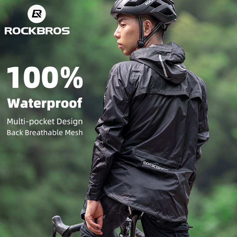 Cycling Gear Rain - ROCKBROS водонепроницаемый велосипедный дождевик мужской дышащий