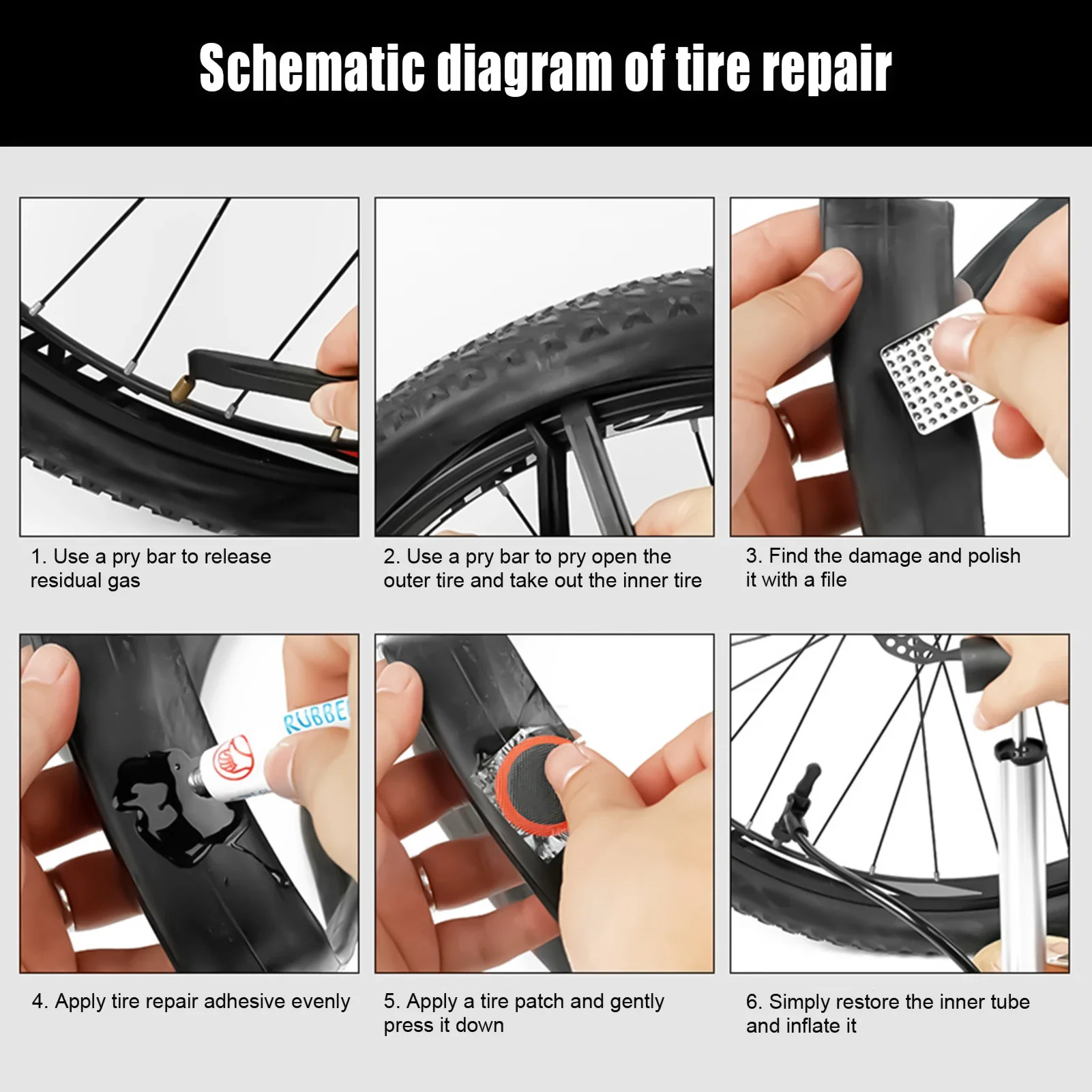 Набор для ремонта велосипедных – обзор и цена Bike Tube Repair Kit