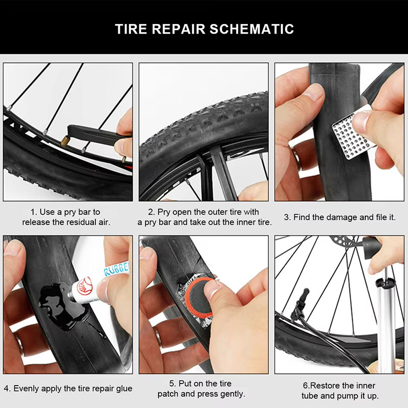 39 шт. комплект для ремонта ве – обзор и цена Bike Tube Repair Kit