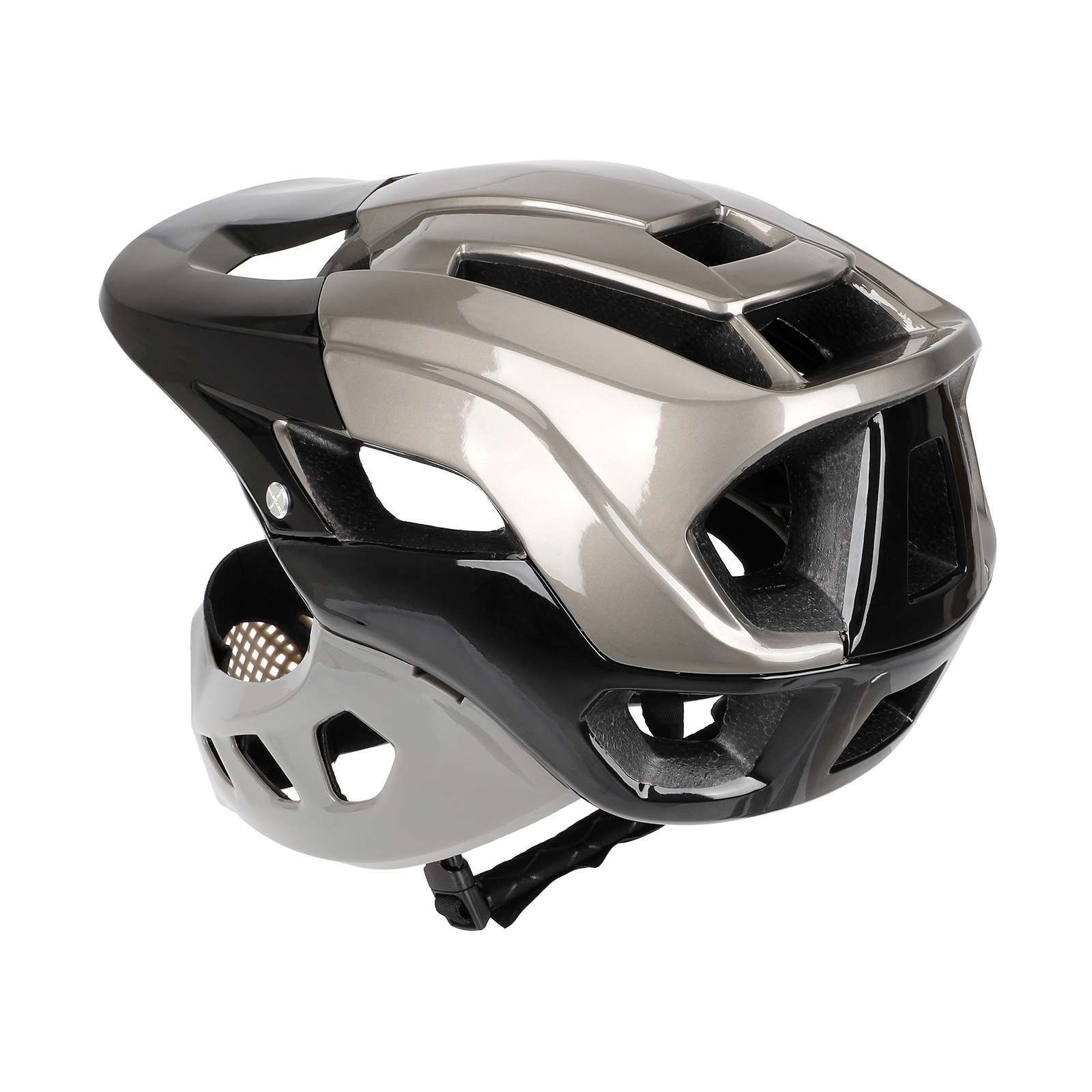 Съемный полнолицевой шлем для  – обзор и цена Cycling Gear Black