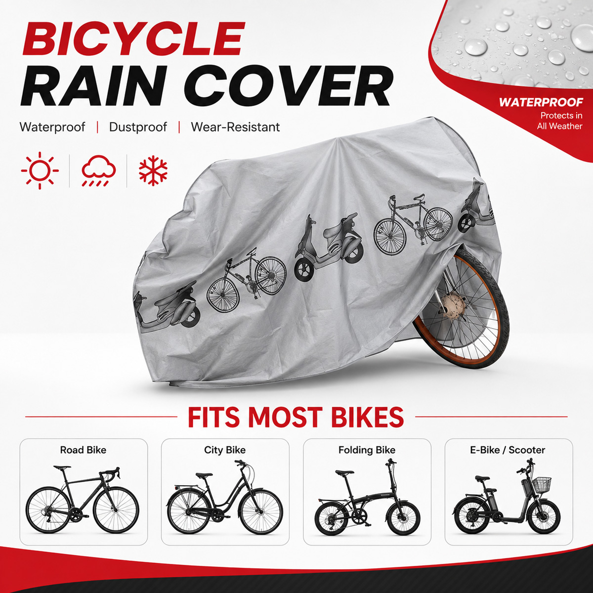 Универсальный чехол для велоси – обзор и цена Cycling Gear Rain