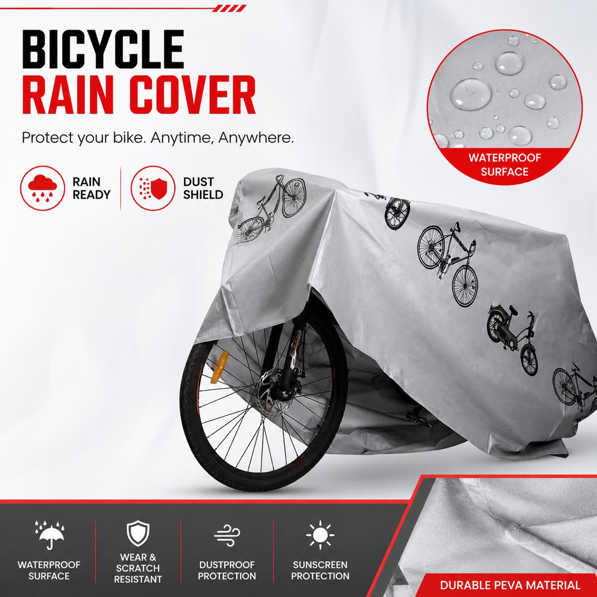 Универсальный чехол для велоси – обзор и цена Cycling Gear Rain